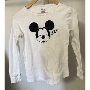 Disney Mickey Mouse Sleeping Woman's S Long Sleeve Shirt
